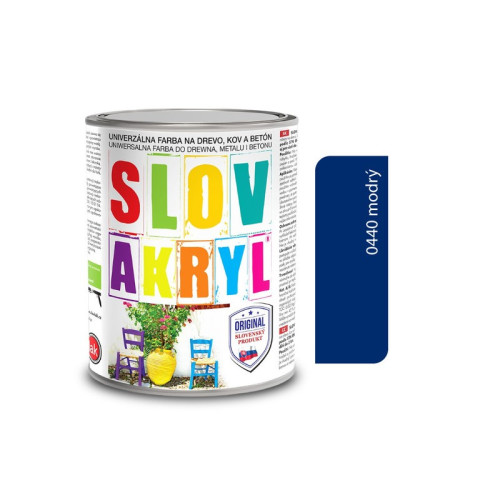 #10711 Slovakryl 0440 - modrý 0,75kg