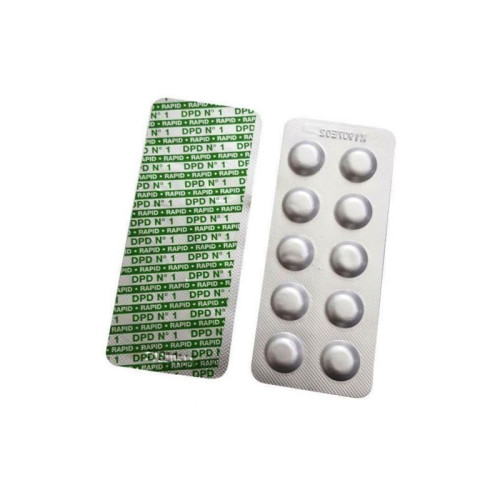 #10736 Náhradné tablety do testera na meranie voľného chlóru DPD No. 1 - WaterID