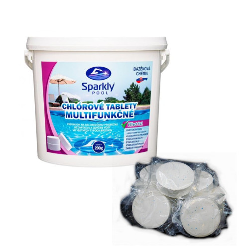 #10755 Chlórové tablety do bazéna 6v1 mult - 200g 5kg