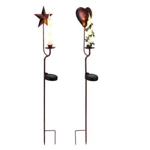 LED solárna dekorácia Hviezda-Srdce