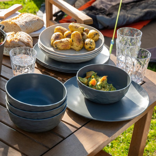 #10833 Kempingový riad Koziol CLUB SET GÖTEBORG - 16-teilig - Grey 2