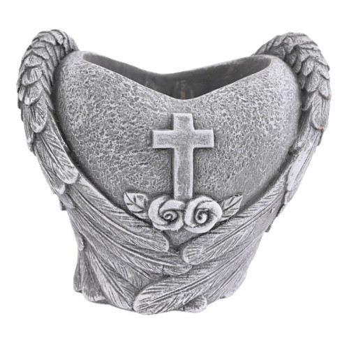 #10859 Obal srdce s krížikom 15x11x17cm