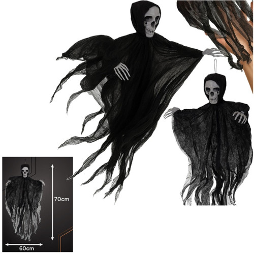 #10877 Čierna závesná kostra - dekorácia Ruhhy 26125