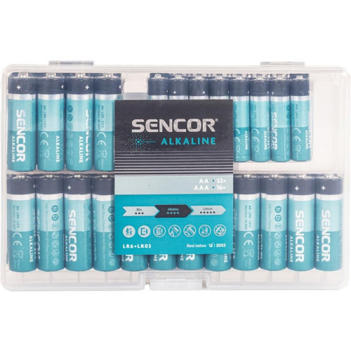 #10963 bateria sencor AA 32 + AAA16 ks