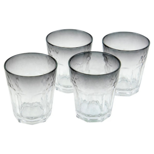 #11001 Plastové poháre Bo-Camp, 4 kusy, 200 ml, dymové