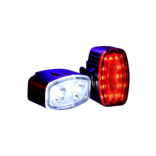 #11118 USB LED predné a zadné svetlo na bicykel