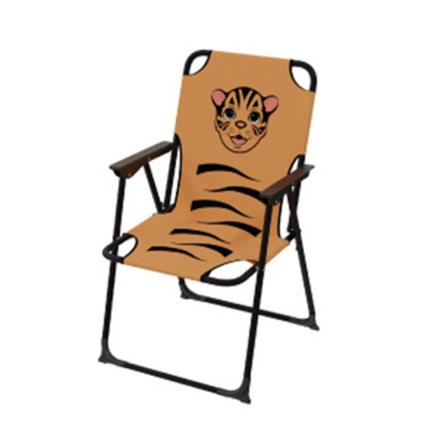 #9989 Kempingová stolička KINDER - Skladacia tiger