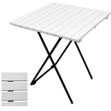 Skladací stolík Drevo - 45x45 cm - Weiss