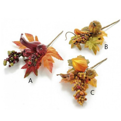 Plastová vetvička s tekvičkami