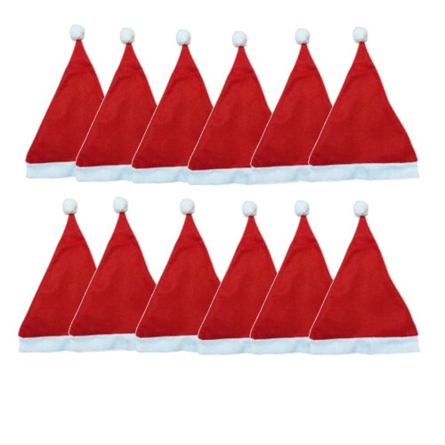 Mikulášska čiapka FLEECE -12 ks