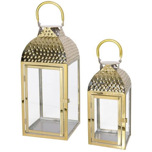 Lampáš - Nerezový  2 ks  GOLD