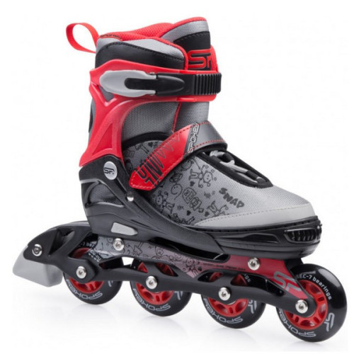 SNAP kolieskové korčule- červené 31-34