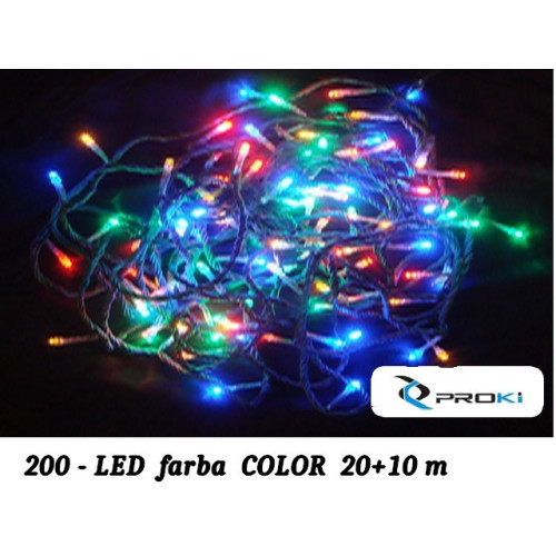 200 - LED svetelná reťaz color