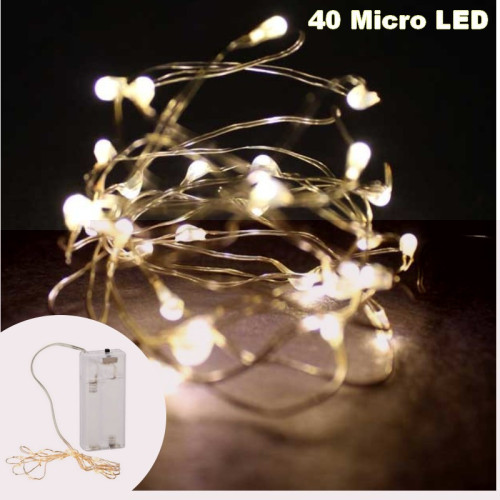 LED svetelný drôt 40 Micro LED