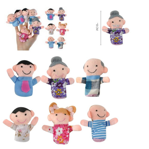 Bábiky na prsty - Rodinka 6 ks