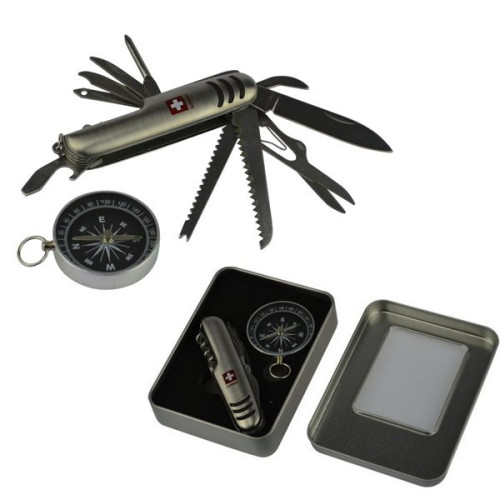 Vreckový nožík + kompas