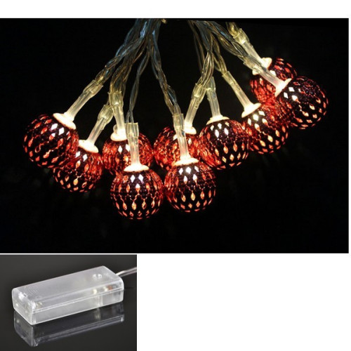 LED - červené gule 10 ks