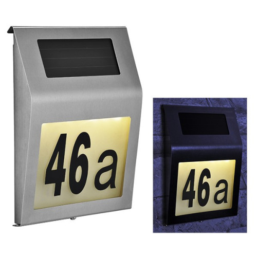 LED solárne číslo domu Home