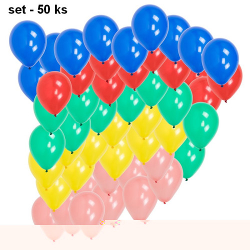 Nafukovacie balóny COLOR  50 ks - set