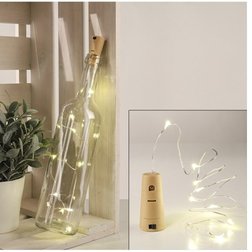 LED - plastová zátka na flaše 8 LED