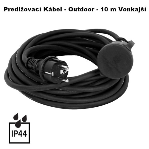 Predlžovací kábel OTDOOR 10 m - vonkajší