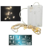 LED svetelný drôt  8 prútov  - 40 Micro LED