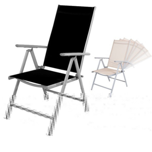 Kempingové Kreslo Klap - čierne