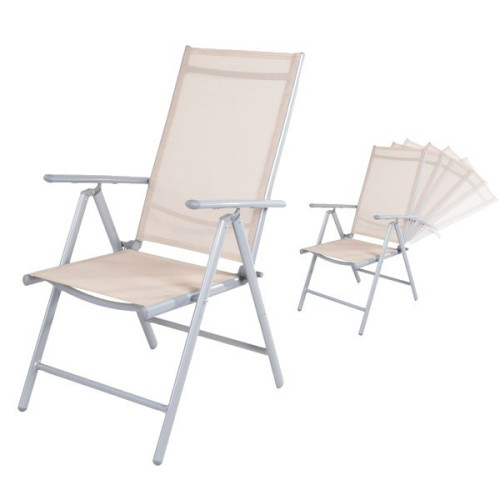 Kempingové kreslo Klap - beige