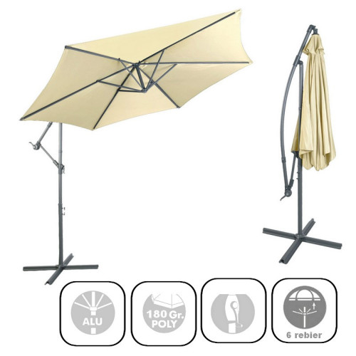 Závesný slnečník Ampel 3m - Beige