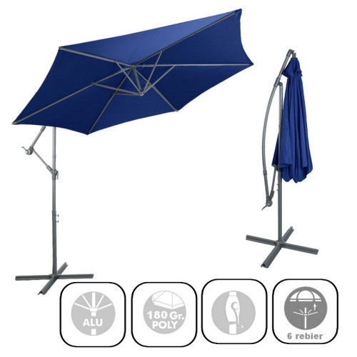 Závesný slnečník Ampel 3m - blau