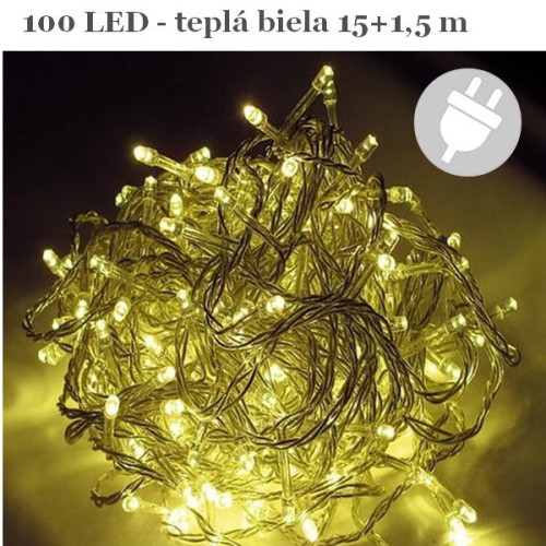 LED svetelná reťaz 100 LED