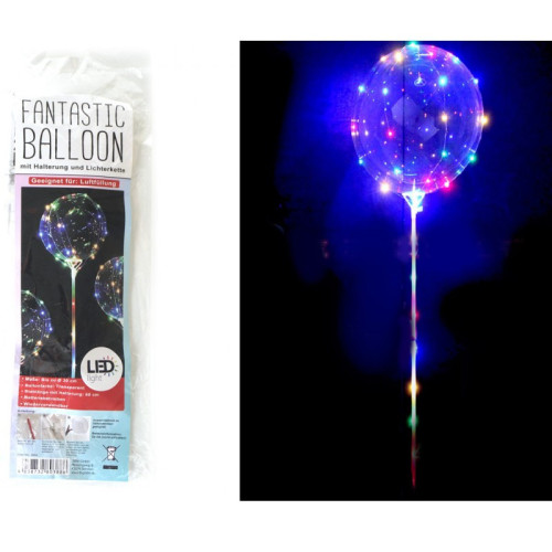 Fantastický balón s tyčinkou a 15 LED diódami Ø 25 cm