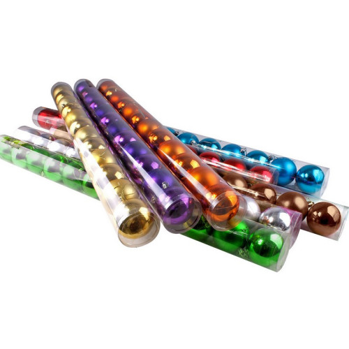 Vianočné gule plastové ø 6cm - set 12 ks