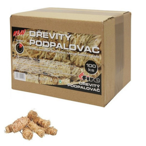 Drevitý podpalač FIRE WOOD 100ks 36 mm
