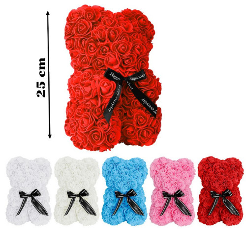 Macko - medvedík  z ruží  25 cm