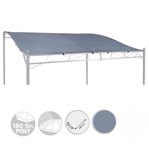 Náhradná plachta na prístrešok 300x250 cm GREY