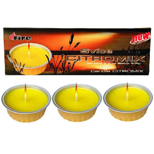 Repelentná sviečka CITROMIX 3X70g