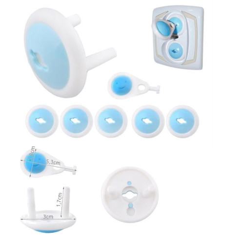 Bezpečnostná ochrana zásuviek 6 ks