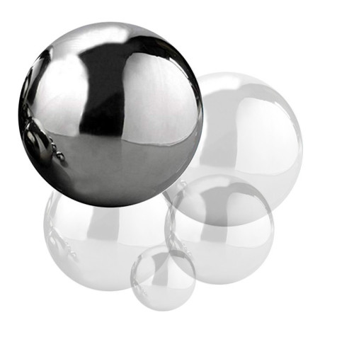 Záhradná nerezová deko geula ø 28 cm lesklá