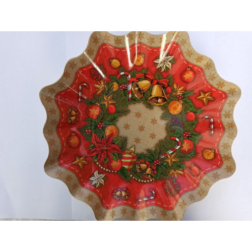 Vianočný tanier Hviezda 30 cm 2 ks