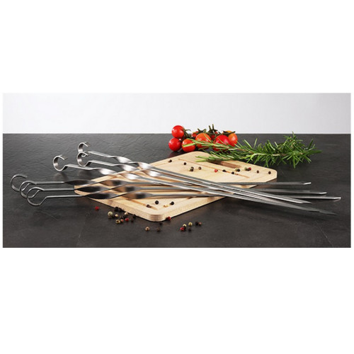 Nerezové grilovacie špízy - set 6 ks 45 cm