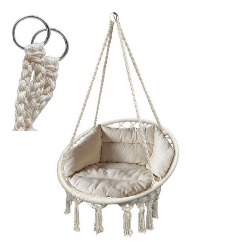 Závesné hojdacie kreslo Exclusive -  Bežové