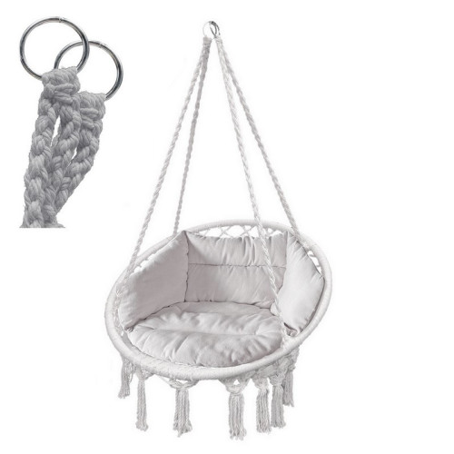 Závesné hojdacie kreslo Exclusive -  Biela