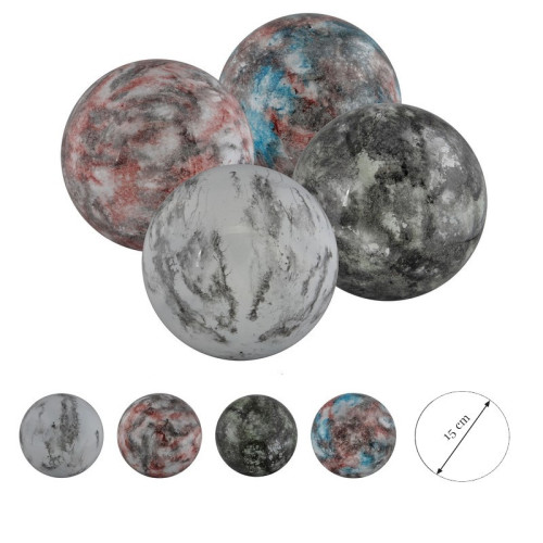 Nerezová deko guľa ø 15 cm - mramor dizajn