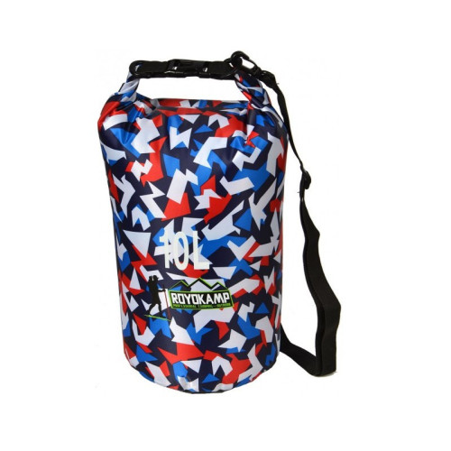 Vodotesná taška Royokamp 10l multikolor RED
