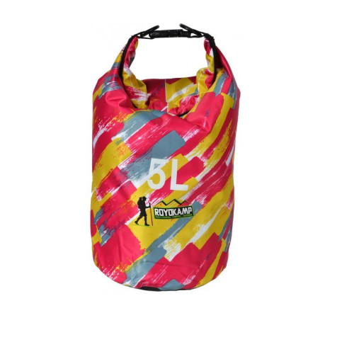 Vodotesná taška Royokamp 5L multikolor RED