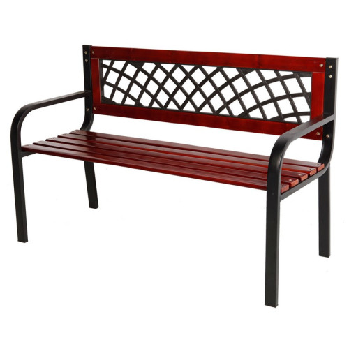 Záhradná lavica CASTLE 118x52x74 cm - hnedá