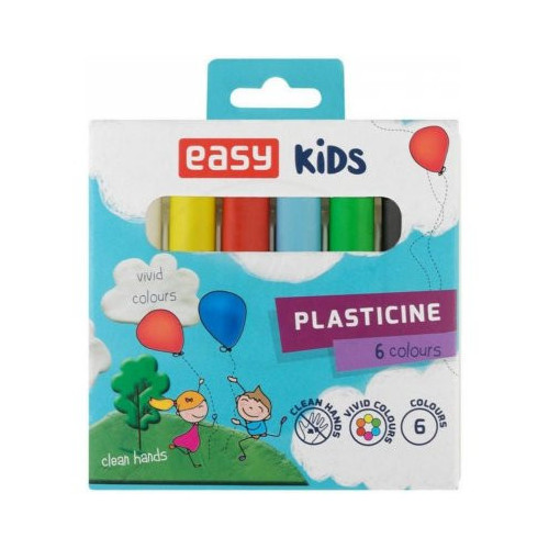 EASY CREATIVE plastelína 6 farieb