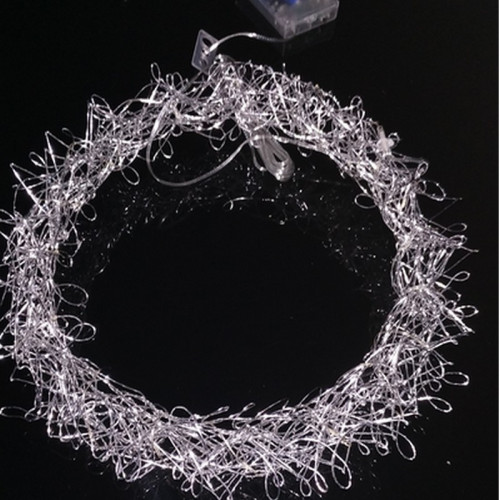 Kovový veniec - jemný drôt  40 LED ø 30 cm SB