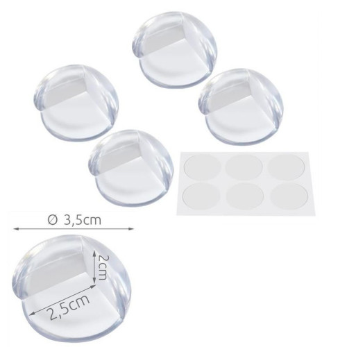 Penová Ochrana rohov - Transparentná 4 ks